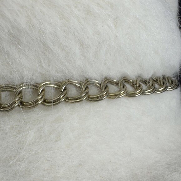 William Kitt White Wool Felt Hat with Chain Vintage 1960s Coronetta Italy - Picture 6 of 8